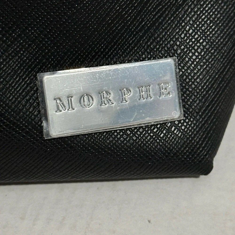 Morphe black makeup brush bag, set 